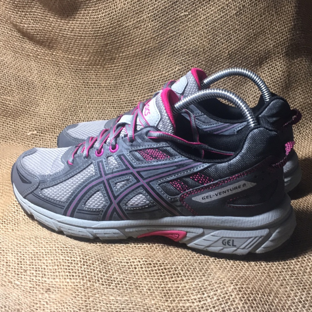ASICS T7g7n Gel Venture 6  Womens Running Sneakers Shoes  Black Size 9